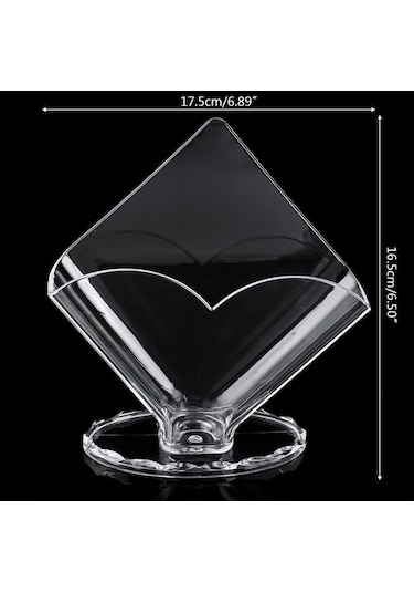 Yaratıcı Akrilik Peçete Organizatör Doku Tutucu Kutusu Zarif Doku Organiz İçin E56c