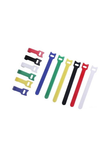 Maiyame Beyaz Nilon Bant Kabloları - 12x250mm, Ev/ofis İçin Organize Etme, Yeniden Kullanılabilir, Dayanıklı