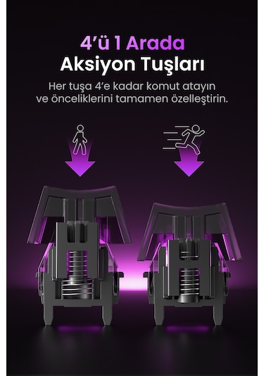 Gravastar Mercury V75 Lite He Hall Effect Manyetik Switch Gaming Klavye, Hot-swappable, Rapid Trigge
