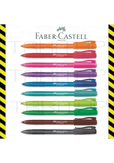 Faber Castell Renkli Tükenmez Kalem 5 Farklı Renk Set