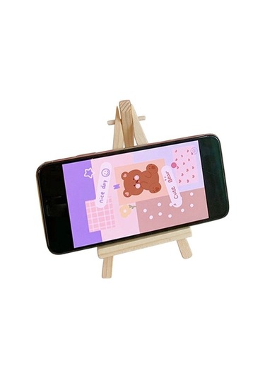 Wisdomselect 2 Adet, Çocuk Masaüstü Mini Ahşap Yaratıcı Küçük Şövale Çam Üçgen Fotoğraf Ekran Standı 9 16 Bej Havalandırma 7f7y2m