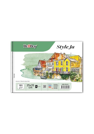 Resim Defteri 25 35 180g/m2 15 Yaprak Hrb-39632