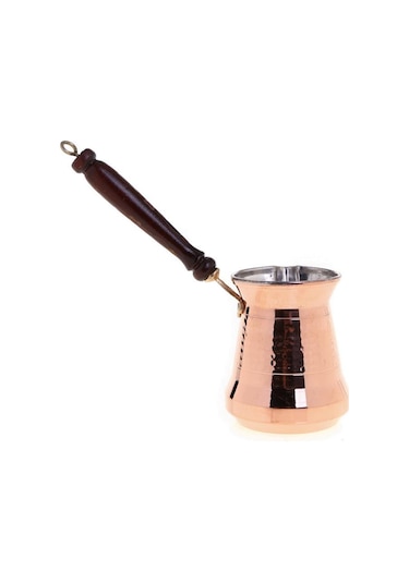 Cobper Premium Collection Roman Bakır Cezve 450ml Ahşap Kulp