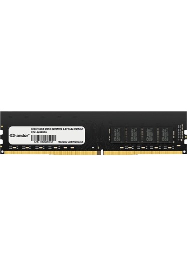 Andor A432U16 16 GB DDR4 3200 MHz Masaüstü UDIMM CL22 Ram