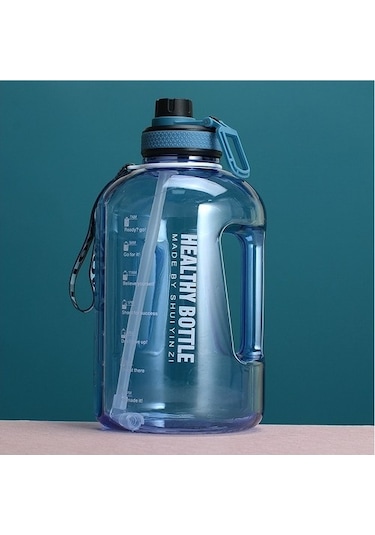 Yuekedawilxaw 2.2l Büyük Kapasiteli Su Şişesi - Mavi Kgcuzj Açık Mavi