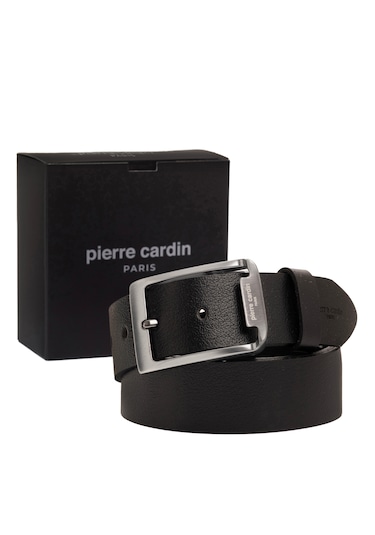 Pierre Cardin Deri Erkek Kemer En 4 Cm Pc-3100 Siyah