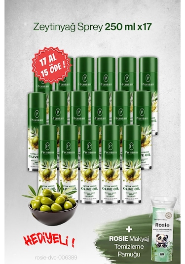 Premium 17 Al 15 Öde, 250 Ml Zeytinyağ Sprey, Hediyeli