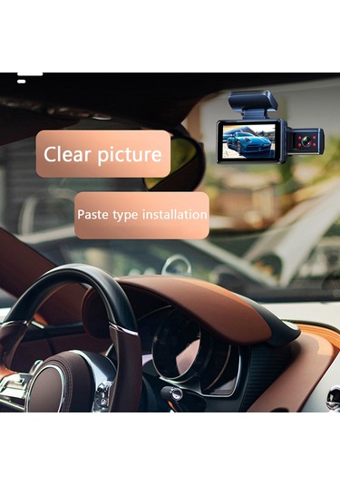 Tenfowee Araba İçi Ve Ön Kameralı Dvr - 1080p Hd Görüntü, İki Dil Desteği, 170 Görüş Açısı, Park Monitörü, 3.0" Ips Ekran