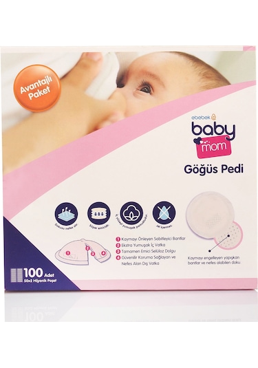 Baby Mom Göğüs Pedi 100'lü