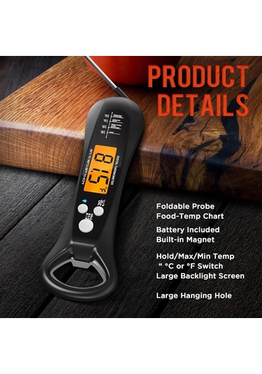 Homyl Mutfak Gıda Termometresi Derin Kızartma Pişirme Kavurma