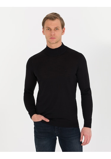 Pierre Cardin Erkek Siyah Triko Kazak 50257313-vr046 Siyah