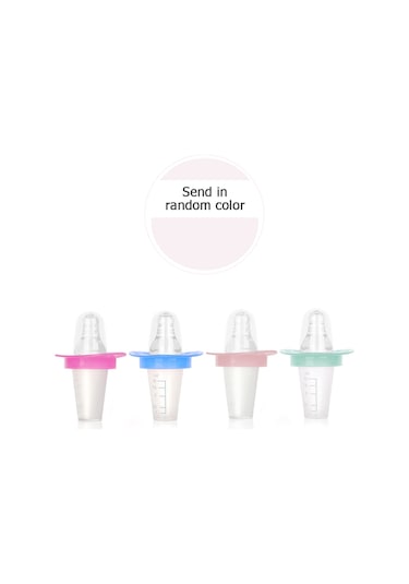 Youtek Bebek İlaç Takviyesi - Yumuşak Silikon Emzikli 10ml Doz Ölçerli Damlacık İlaç Verici Rastgele Renk