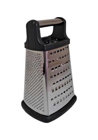 Lüx Saplı 4 Köşe Rende 20 Cm Kutu Rende 3 Fonksiyonlu Kule Rende Peynir Sebze Patates Rende