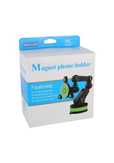 Cbtx Ayarlanabilir Araba Gps Ön Cam Pano Manyetik Enayi Cep Telefonu Montaj Tutucu Braketi 4-6 İnç Telefon İçin - Yeşil