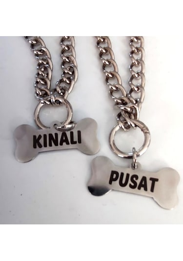 Isimli Köpek Tasması, Köpek Künyesi,Köpek Zinciri, Köpek Isimlik