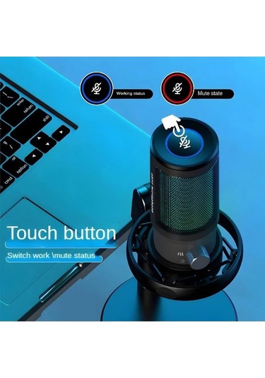 U850 Kayıt Condenser Pop Filtre Kardioid Mikrofon + Tripod