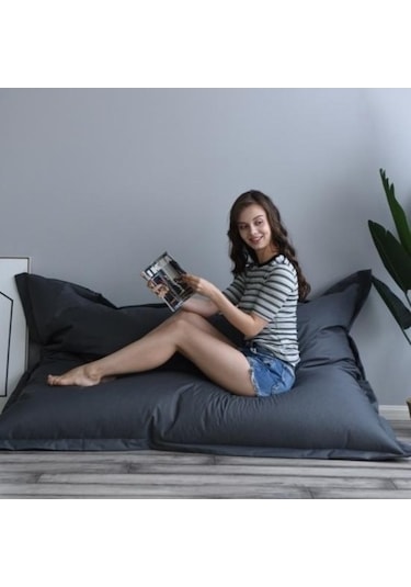 Willowhaven Yıkanabilir Fasulye Torbası Kapak - 100x140 Cm - Oturma Odası Kanepe Koruyucu Slipcover - Mor Ev Dekor Mor