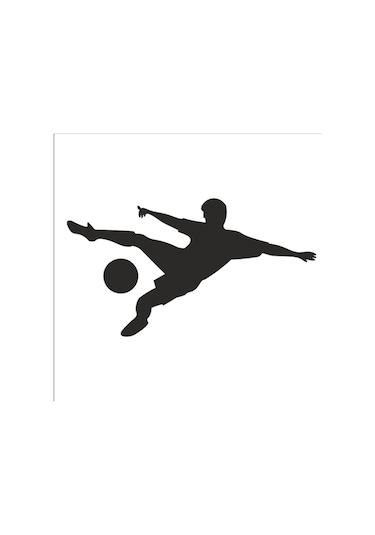 Futbolcu Folyo Sticker 30cm Uzunluk Karışık Renkli