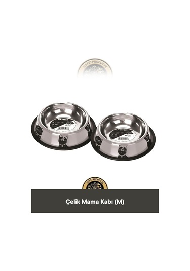 M-pets 2'li Çelik Mama Kabı M