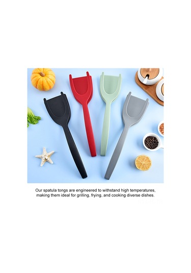 Lemestar Siyah Nilon 2'li Çelik Spatula-kelebek, Yüksek Sıcaklığa Dayanıklı, Omlet, Biftek, Pancake Pişirme Ve Servis Aracı