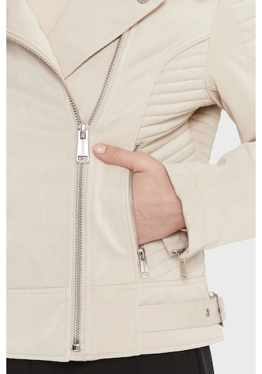 Guess Bayan Ceket W5bl35 W2820 A115 Bej Bej
