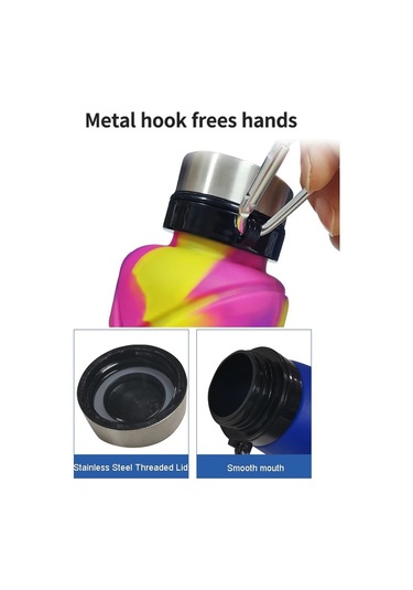 Outdoor 700ml Silikon Katlanır Su Şişesi Matara 001