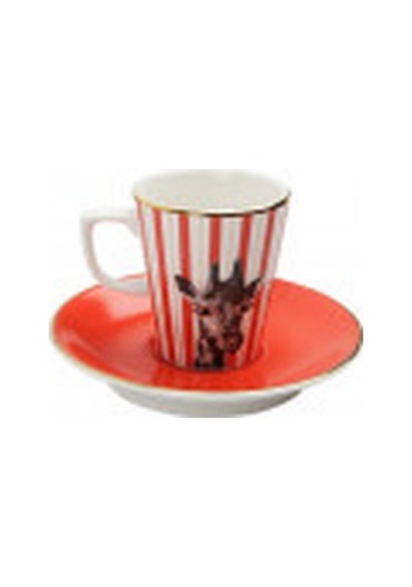 Porland Wild Life Giraffe Tabaklı Kahve Fincanı 75Cc 04Alm005281