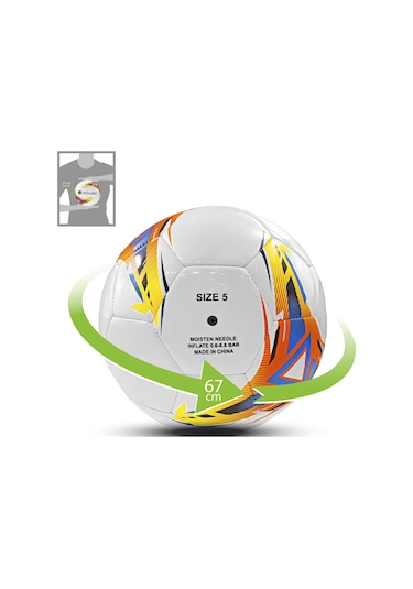 Rebuwo 5 Numara Sert Zemin Futbol Topu Halı Saha Topu Turuncu