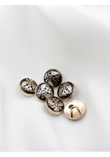 The New Button Arma Baskılı Metal Düğmeler 15 Mm 6 Adet. 280619357
