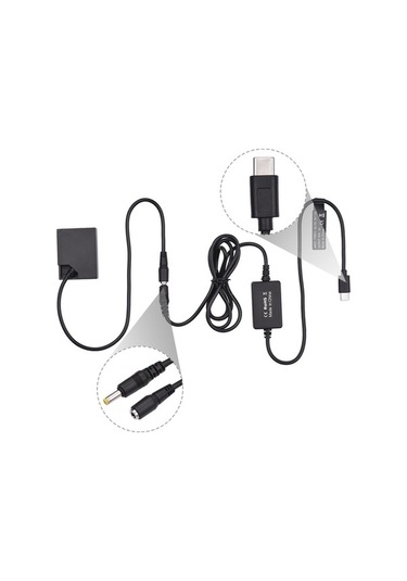 Pazly Fujifilm Usb Type-c Şarj Kablosu Ve Np-w126 Adaptör