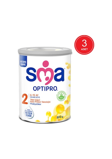 SMA Optipro 2 Probiyotik Devam Sütü 800 gr 3 Adet