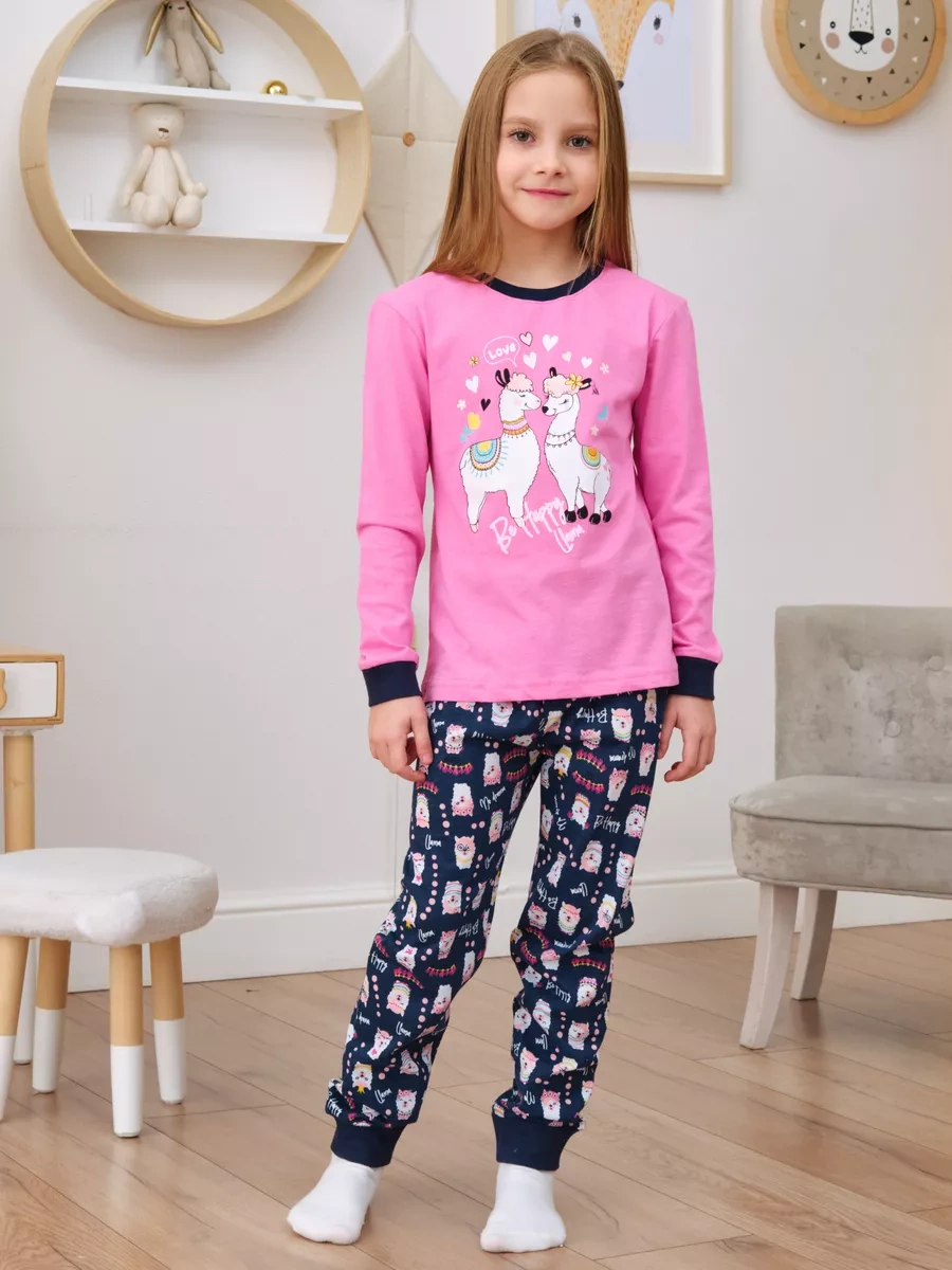 T-sod Pjama Şort Ve Uzun Kollu Üst İle 149822605 Pembe