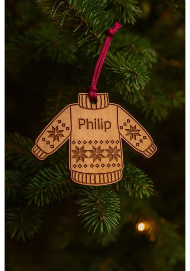 Ahşap Noel Yılbaşı Ağacı Süsü Kazak 5 Adet Noel Ağacı Süslemesi