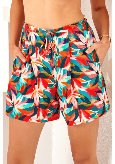 Kadın Havuz Deniz Şort Mayo 4407 Yeşil Yeşil