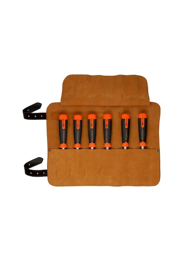 Bahco Ergo Iskarpela 6lı Set Deri Kılıflı 434-s6-lr