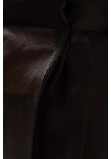 A.w.a.k.e. Mode Organza Sheer Geniş Paça Pantolon Siyah