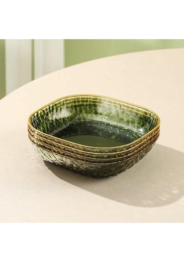 Mavi Tükürük Kemik Çanak Çok Fonksiyonlu Kalınlaşmış Taban Işık Lüks Stil Yarı Saydam Depolama Plakası Ev Gereçleri