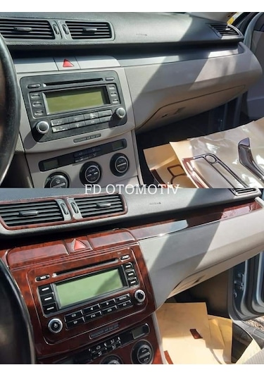 Volkswagen Passat B6 Maun Renk Full Set Torpido Konsol Maun Kaplama