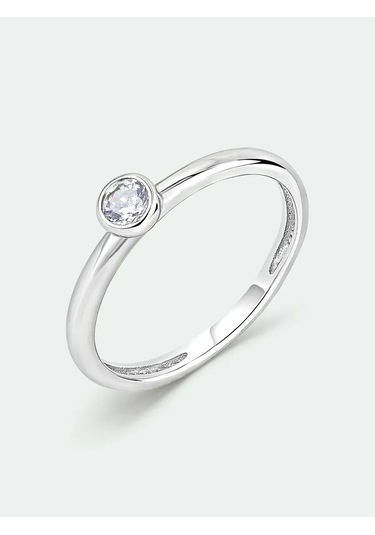 Torgovyj Dom Uvelir Holding Narin Düğün Yüzüğü Gümüş Taşlı 314875886 Gri