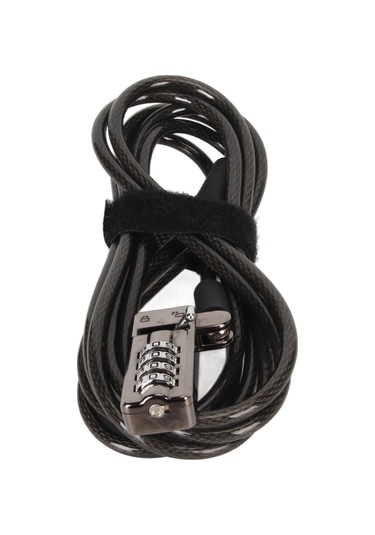 Konesam Dell Ve Diğer Dizüstü Bilgisayarlar İçin Pvc Kablolu 4 Haneli Şifreli Antivandal Güvenlik Kilit, 3 5mm Kucuk Kilitleme Deligi İle