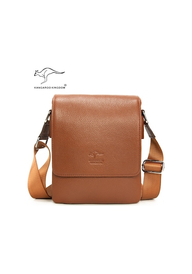 Erkek Postacı Askılı Hakiki Deri Çanta A+ Kangaroo Kıngdom 7279K