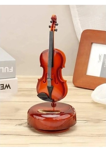 Dodes Hareketli Violin Müzik Kutusu