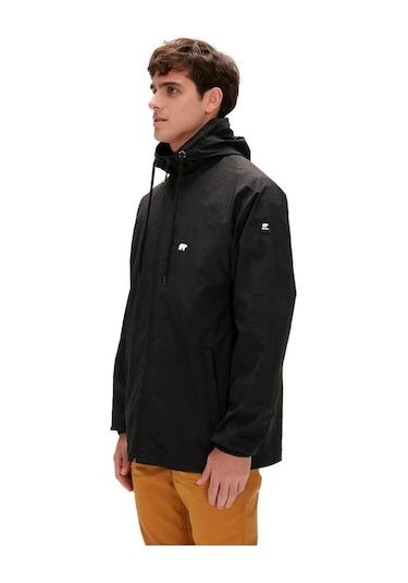 Bad Bear 24.02.13.004 Linea Windbreaker Jacket Siyah Erkek Ceket Siyah
