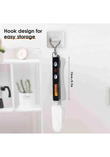 Oldfriend Red 500g 0 1g Dijital Ölçek Kaşığı Hafif Mutfak Tartısı Çay Kahve Baharat Kırmızı