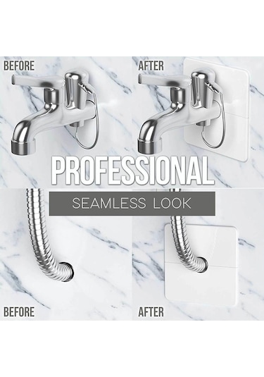 Sones Kare Delik Dekorasyon Kapağı Duvar Deliği Tıkacı, Stil: 2.2cm Delik Altın