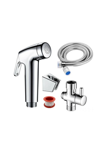 Hangfox Chrome Plated Shattaf El Spriti Seti - Hijyenik Vücut Temizliği, Bahçe Ve Banyo İçin Makyajlı Konstruksiyonlu Diğer