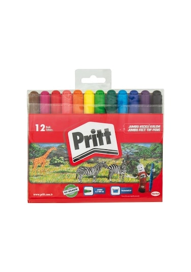 Pritt 12'li Jumbo Keçeli Kalem