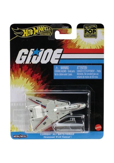 Hot Wheels Premium - G.ı.joe Combat Jet Sky Striker 1/64 Grumman F-14 Tomcat