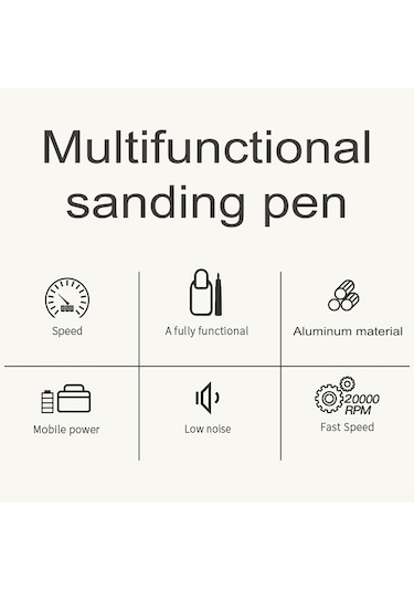 Youtek Usb Şarjlı 3 Hızlı Mini Elektrikli Gravür Kalemi - Tırnak, Metal Ve El İşleri İçin Kompakt Taşlama Aleti
