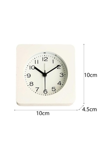Trendooze Yatak Suntek Sessiz Saati, Saat Masa İçin Çocuk Çalar Beyaz Basit & - Tb